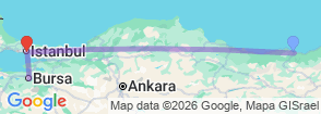 Tour route map