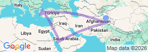 Tour route map