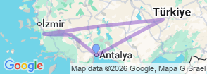 Tour route map