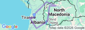 Tour route map