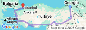 Tour route map