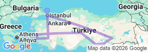 Tour route map