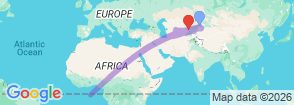 Tour route map