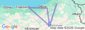 Tour route map