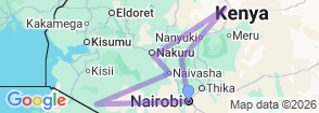 Tour route map