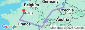 Tour route map