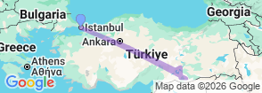 Tour route map