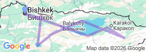 Tour route map