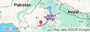 Tour route map