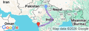 Tour route map