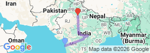 Tour route map