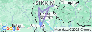 Tour route map
