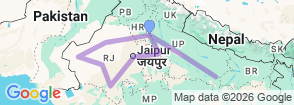 Tour route map