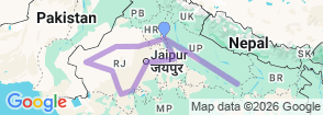 Tour route map