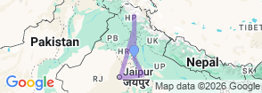 Tour route map