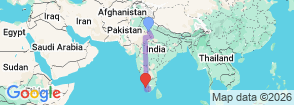 Tour route map