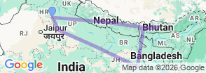 Tour route map