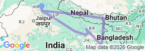 Tour route map