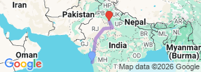 Tour route map