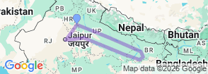 Tour route map
