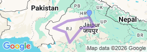 Tour route map