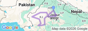 Tour route map