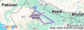 Tour route map