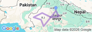 Tour route map