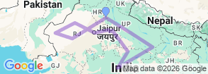 Tour route map