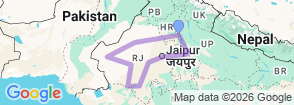Tour route map