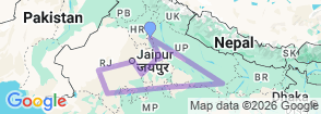 Tour route map