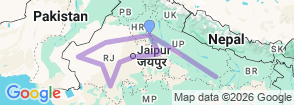Tour route map