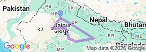 Tour route map