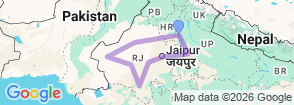Tour route map