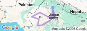 Tour route map
