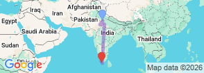 Tour route map