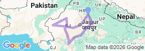 Tour route map