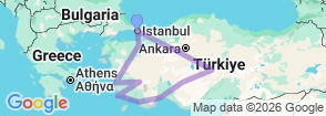 Tour route map