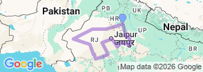 Tour route map
