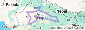 Tour route map