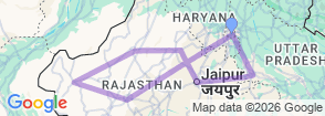 Tour route map