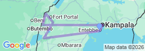 Tour route map