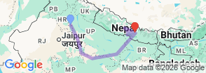 Tour route map
