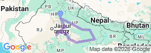 Tour route map