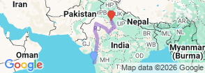 Tour route map