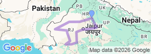 Tour route map