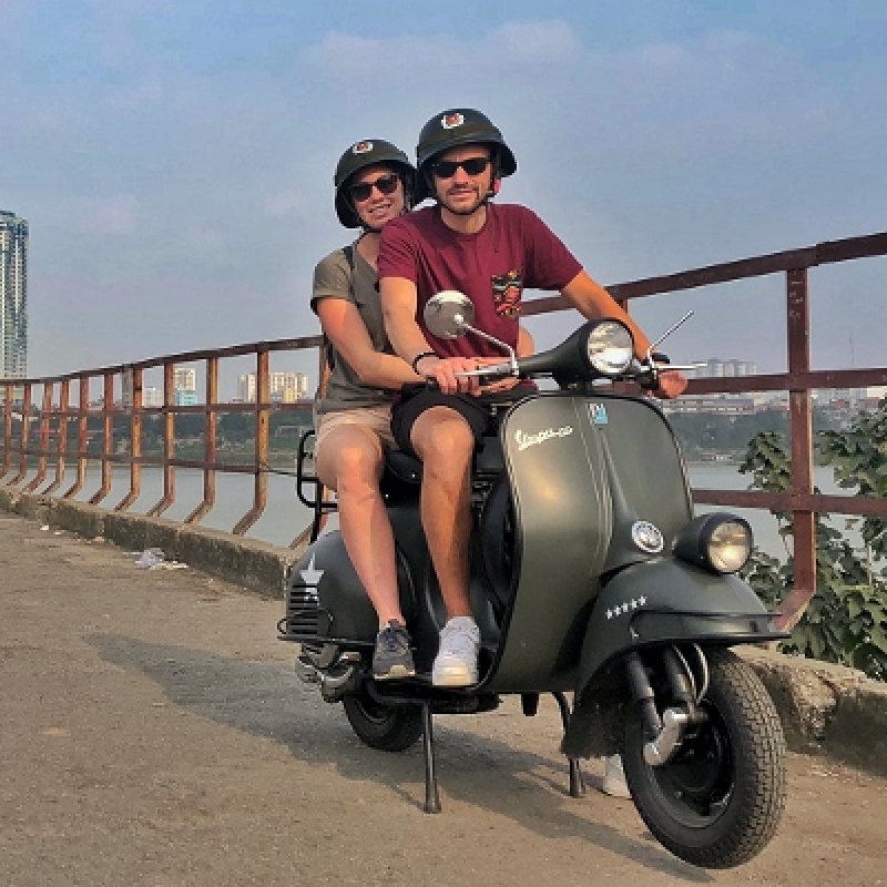 Explore Hanoi at Sunset Vintage Vespa Cultural and Historical Tour 3