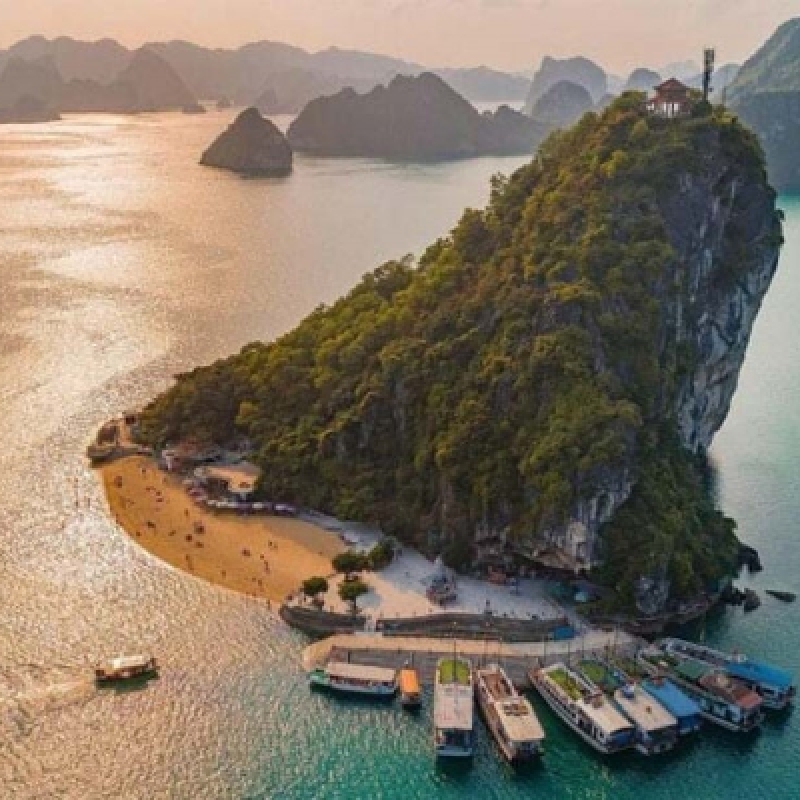 Halong Bay Full-Day Luxury Cruise Exploring Surprising Cave Titop Island Luon Cave 1