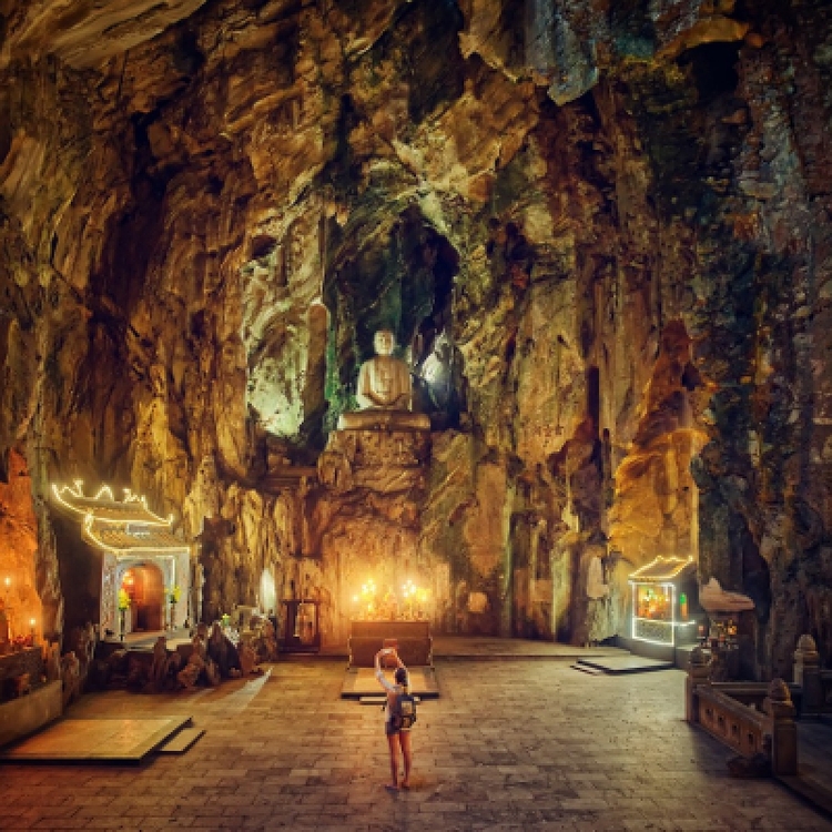 Explore Marble Mountains Am Phu Cave Morning Tour Hoi An to Da Nang