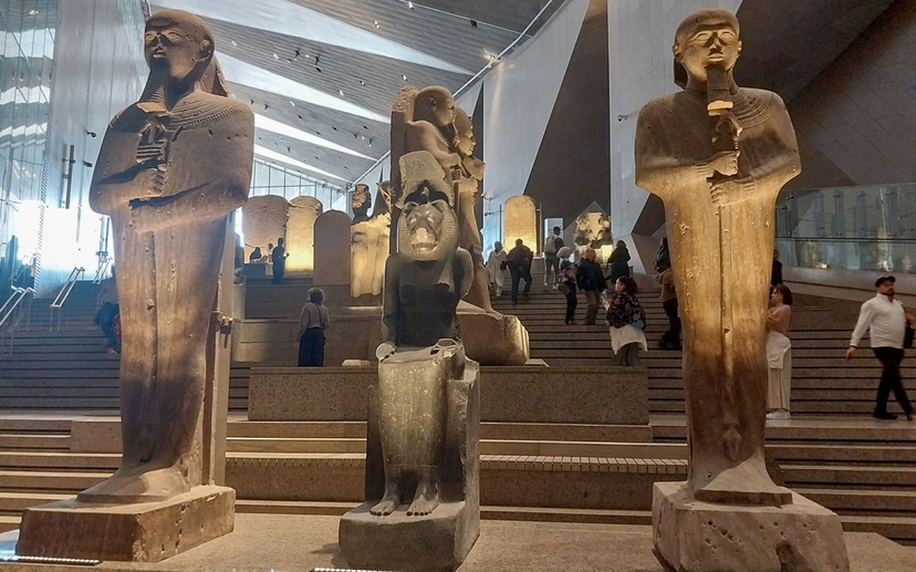 Grand New Egyptian Museum and Pyramids of Giza tour from Sharm by Bus 3